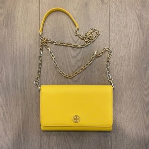 Tory Burch yellow crossbody